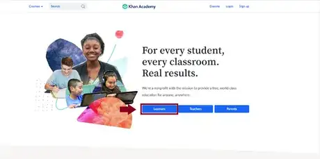 Image titled Select Learners on Khan Academy's Homepage.png