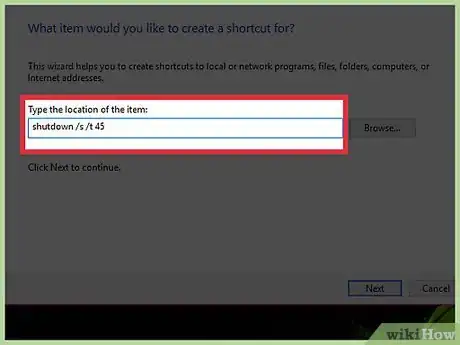 Image titled Make a Shutdown Shortcut in Windows Step 3