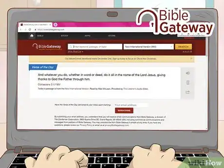 Image titled Read the Bible Online Step 2