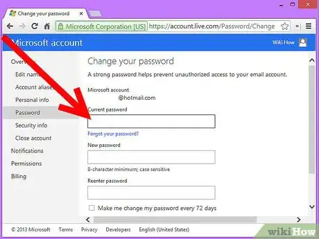 Image titled Change MSN Password Step 4