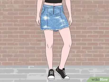 Image titled Style a Denim Skirt Step 4