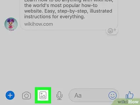 Image titled Post on Facebook Messenger from Your Camera Roll on iPhone or iPad Step 4