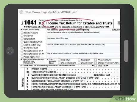 Image titled Obtain a Tax ID Number for an Estate Step 1