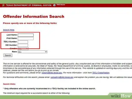 Image titled Check Parole Status in Texas Step 5