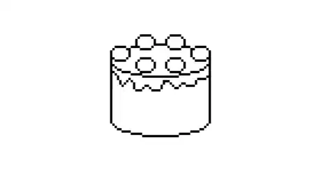 Image titled M1 Draw a Pixel Art Cake5.png