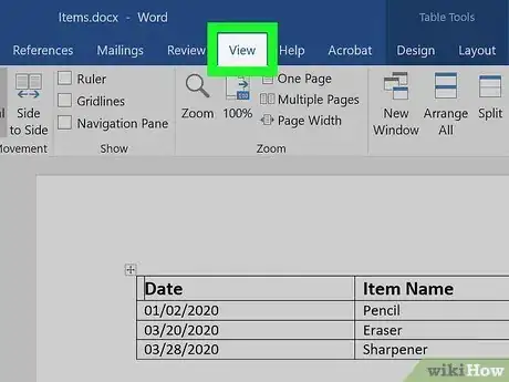 Image titled Copy a Table from Word Step 2