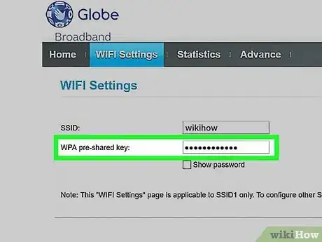 Image titled Change Your Globe WiFi Password Step 3