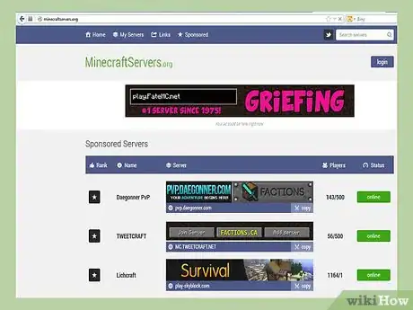 Image titled Find Minecraft Servers to Play on Step 1Bullet3