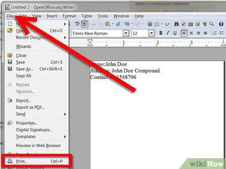Image titled Make Labels Using Open Office Writer Step 9