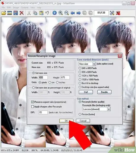 Image titled Easily Shrink the Size of a Digital Photo Using IrfanView Step 7