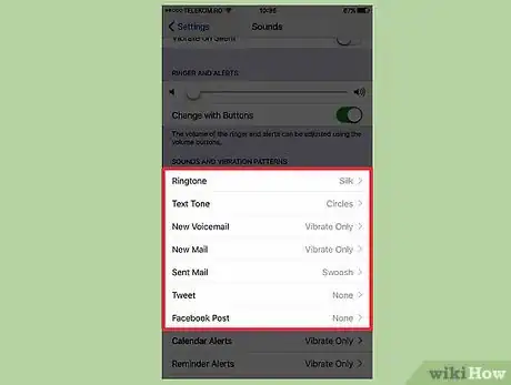 Image titled Change the Twitter Alert Sound on an iPhone Step 3