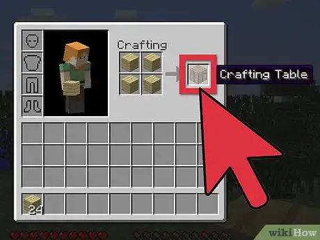 Image titled Make a Bow and Arrow in Minecraft Step 1