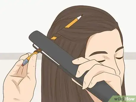 Image titled Curl Your Hair with a Pencil Step 8