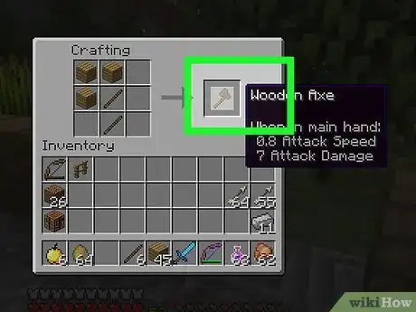 Image titled Craft a Wooden Axe in Minecraft Step 9