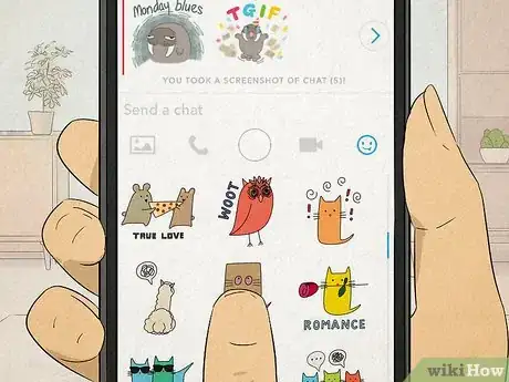 Image titled Use Emojis on Snapchat Texts Step 5