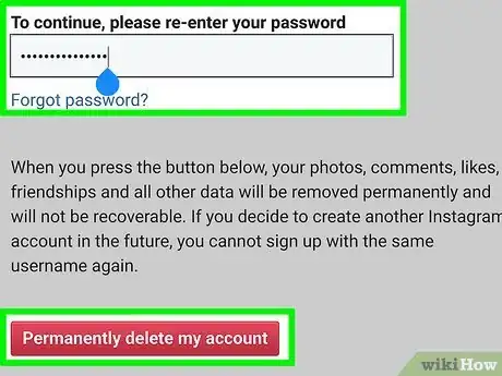 Image titled Delete an Instagram Account Step 12