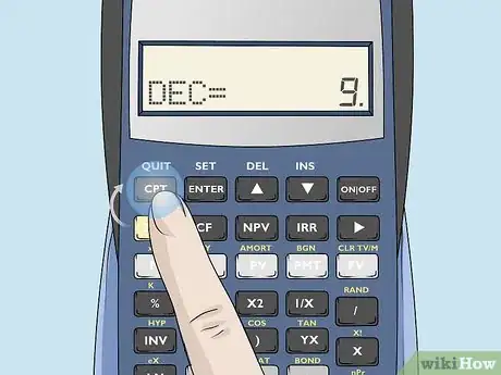Image titled Set Decimal Places on a TI BA II Plus Calculator Step 9