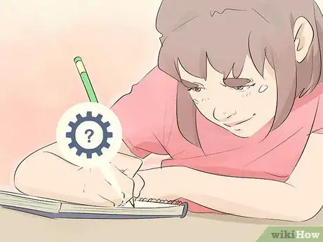 Image titled Woman writing down plot ideas for her story.