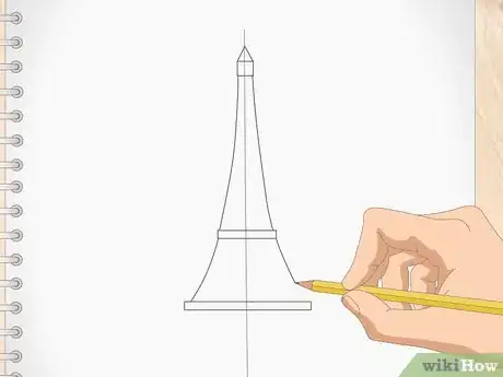 Image titled Draw the Eiffel Tower Step 4