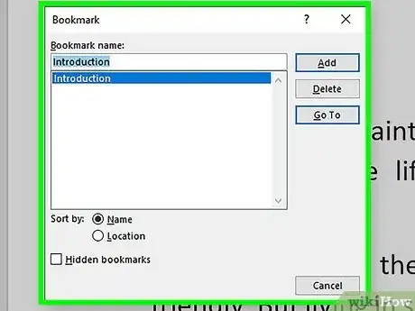 Image titled Add a Bookmark in Microsoft Word Step 17