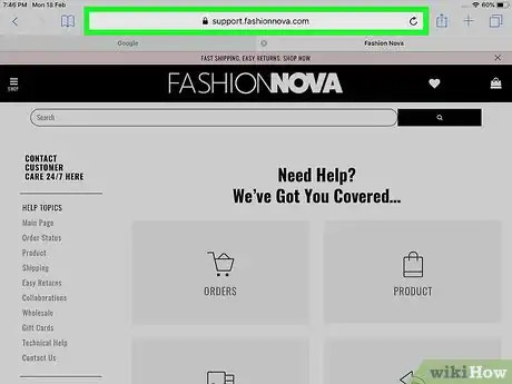 Image titled Return an Order with Fashion Nova App on iPhone or iPad Step 1