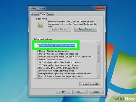 Image titled Enable Thumbnail View for Pictures in Windows 7 Step 4