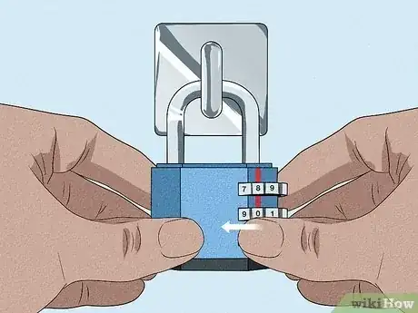 Image titled Open a 3 Digit Combination Lock Step 6