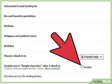 Image titled Disable Facebook Places Step 3