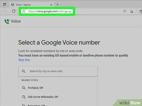 Image titled Get a Google Voice Phone Number Step 1