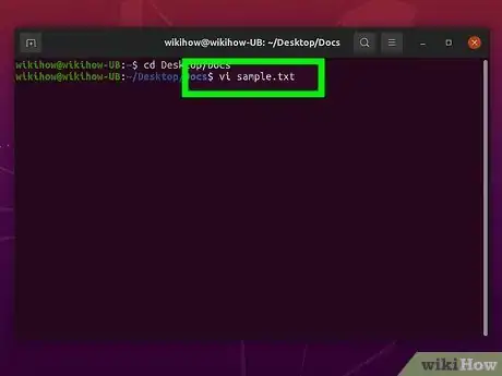 Image titled Create and Edit Text File in Linux by Using Terminal Step 10
