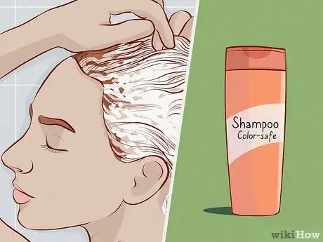 Image titled Remove Buildup from Color Treated Hair Step 1