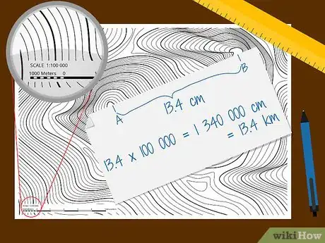 Image titled Measure a Straight Line Distance Using a Topo Map Step 7