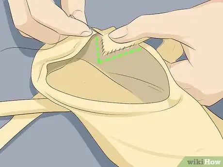 Image titled Sew Ribbons on Pointe Shoes Step 7.jpeg