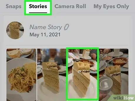 Image titled View Your Own Story on Snapchat Step 9
