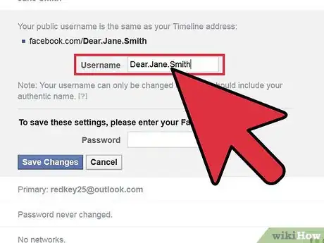 Image titled Register a Facebook Username Step 8