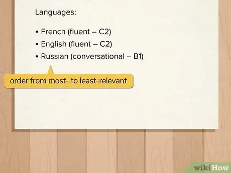 Image titled Write About Languages in Your CV Step 10