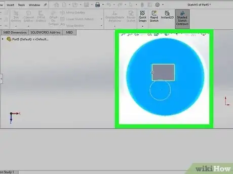 Image titled Solidwork How to Draw Around Other Object Step 7
