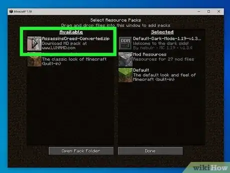 Image titled Install Minecraft Resource Packs Step 17