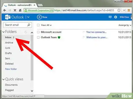 Image titled Search Inside Hotmail Step 4