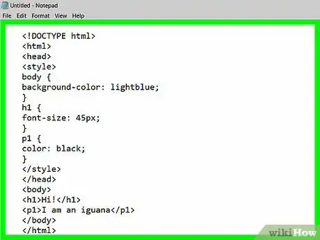 Image titled Create a Simple CSS Stylesheet Using Notepad Step 18