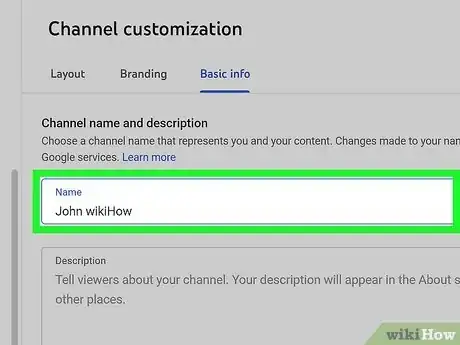 Image titled Change Your Channel Name on YouTube Step 7