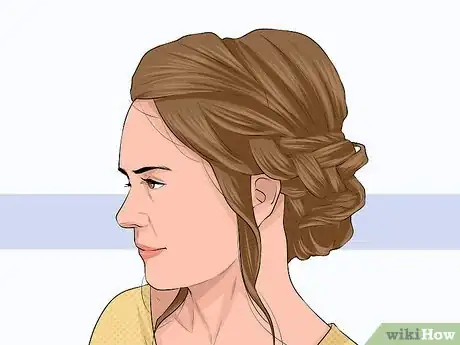 Image titled Style Your Hair for a Cathedral Veil Step 7