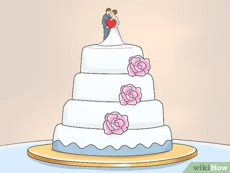 Image titled Cut Your Wedding Cake Step 1