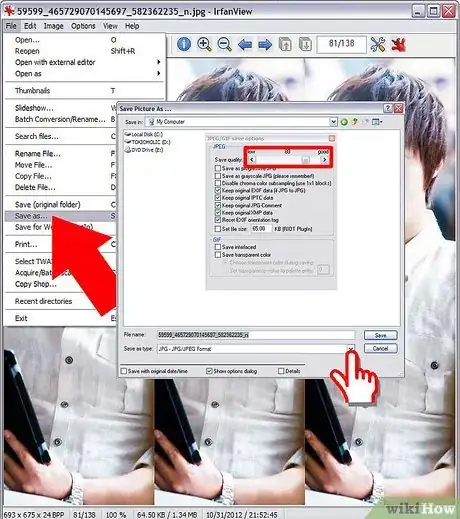 Image titled Easily Shrink the Size of a Digital Photo Using IrfanView Step 8