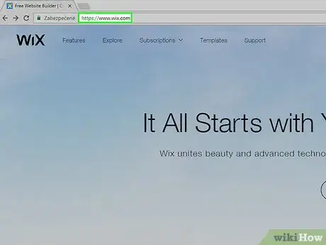 Image titled Make a Free Website Using Wix Step 1