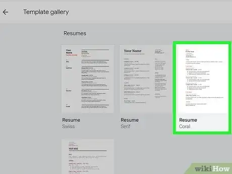 Image titled Make a Resume on Google Docs Step 3