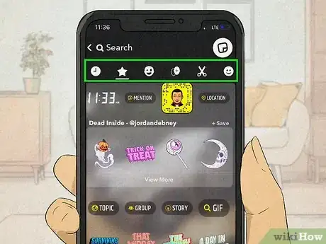 Image titled Use Emojis on Snapchat Texts Step 8