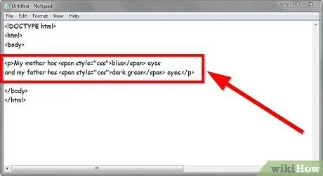 Image titled Change a Webpage Text Font and Color Using CSS Step 1