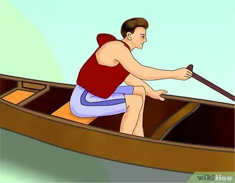 Image titled Paddle a Canoe Alone Using the J Stroke Step 2