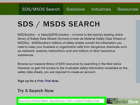 Image titled Find MSDS Sheets Step 4